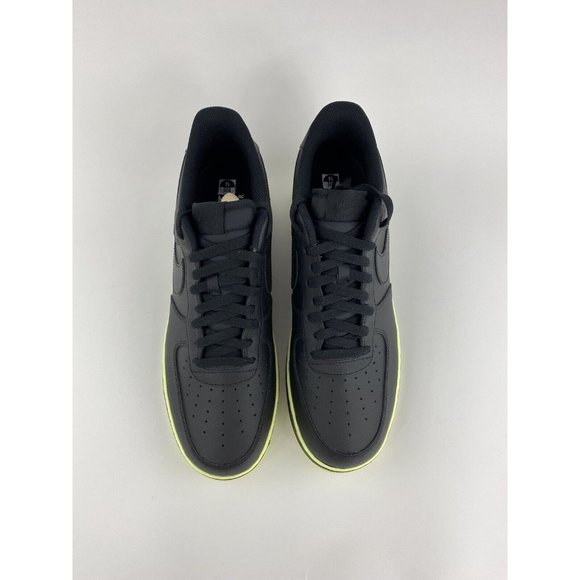 Nike Air Force 1 Low Ribbon Volt Black Men's Size 14 Sneakers Shoes - Picture 9 of 12
